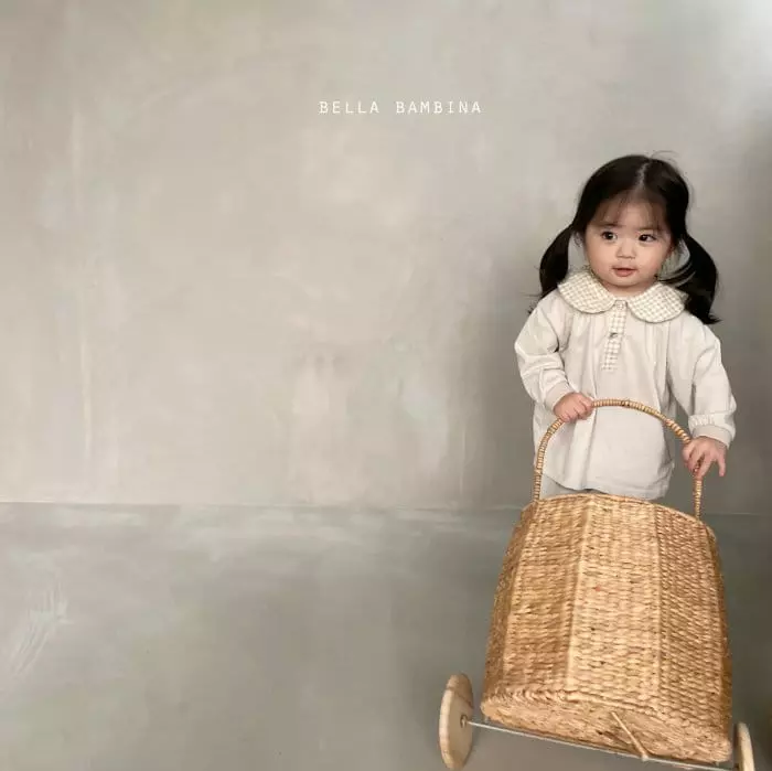 Bella Bambina - Korean Children Fashion - #discoveringself - Check Collar Tee - 6