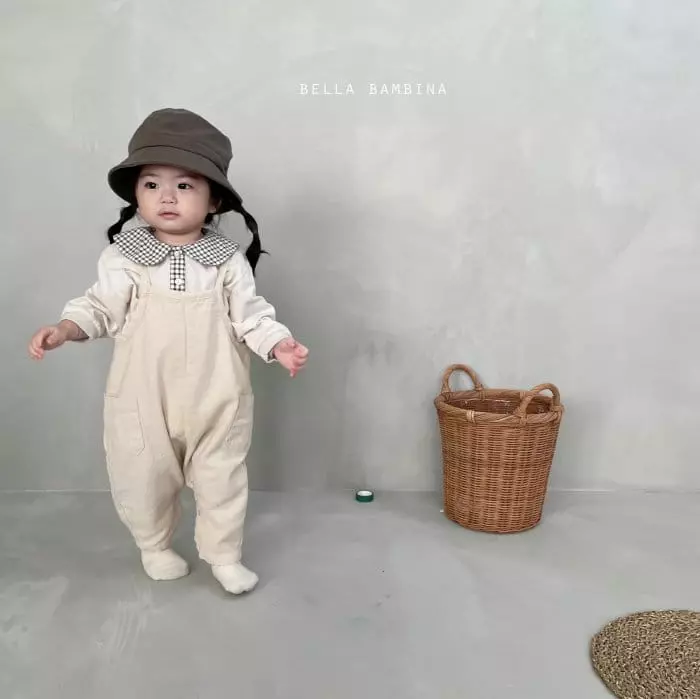 Bella Bambina - Korean Children Fashion - #fashionkids - Check Collar Tee - 7