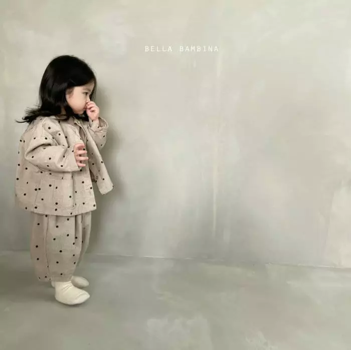 Bella Bambina - Korean Children Fashion - #kidsshorts - Dot Onui Pants Shirt Set - 7