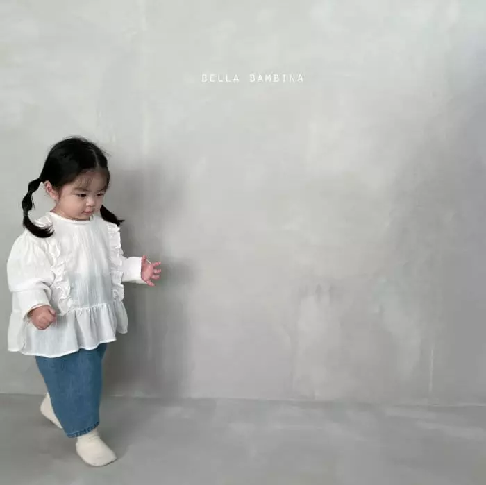 Bella Bambina - Korean Children Fashion - #kidsshorts - Roet Frill Blouse - 12