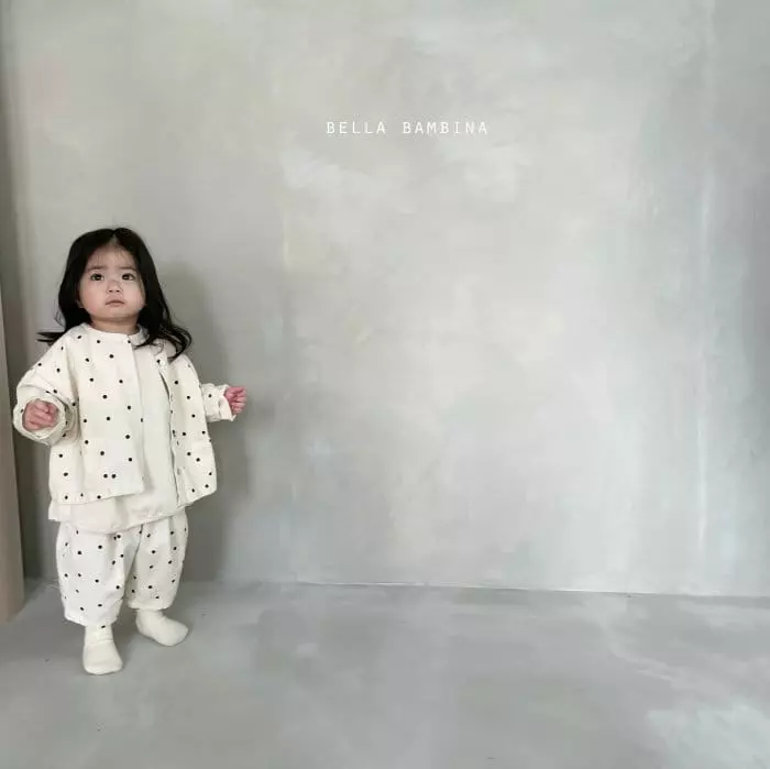 Bella Bambina - Korean Children Fashion - #kidsstore - Dot Onui Pants Shirt Set - 8