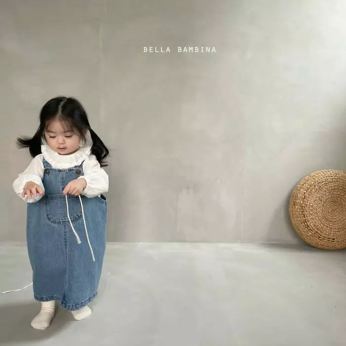 Bella Bambina - Korean Children Fashion - #kidzfashiontrend - Molly Denim Dungarees One-piece - 12