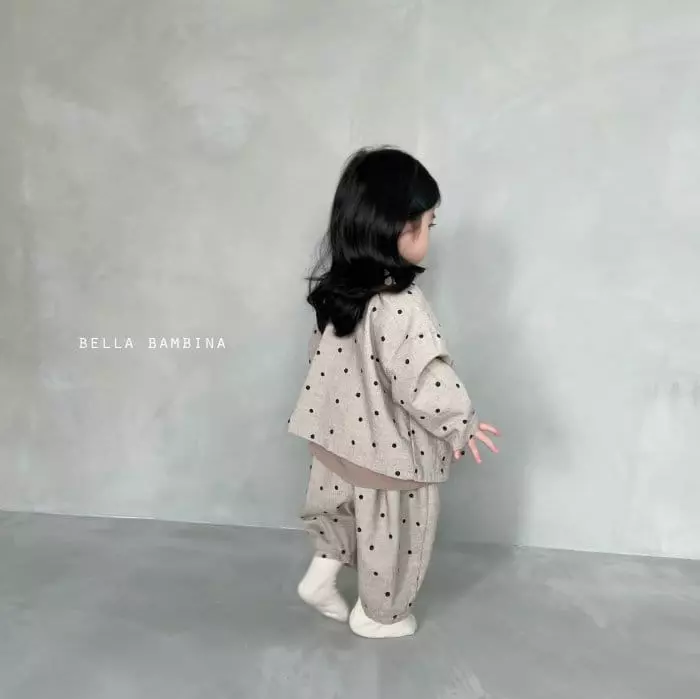 Bella Bambina - Korean Children Fashion - #kidzfashiontrend - Dot Onui Pants Shirt Set - 9