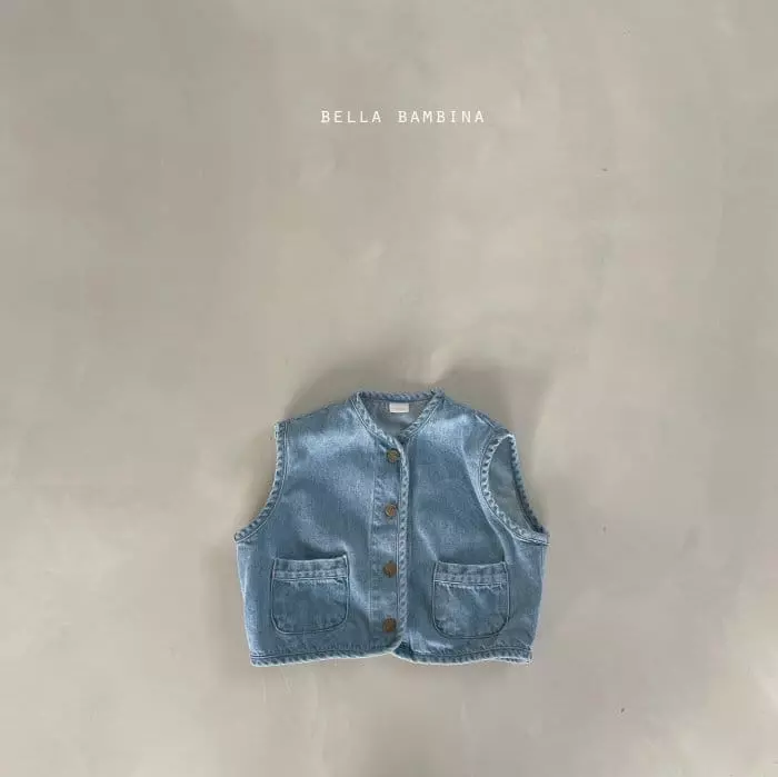 Bella Bambina - Korean Children Fashion - #kidzfashiontrend - Bell Denim Vest