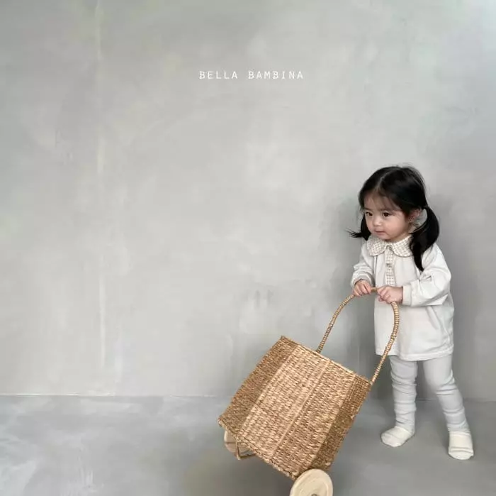Bella Bambina - Korean Children Fashion - #kidzfashiontrend - Check Collar Tee - 10