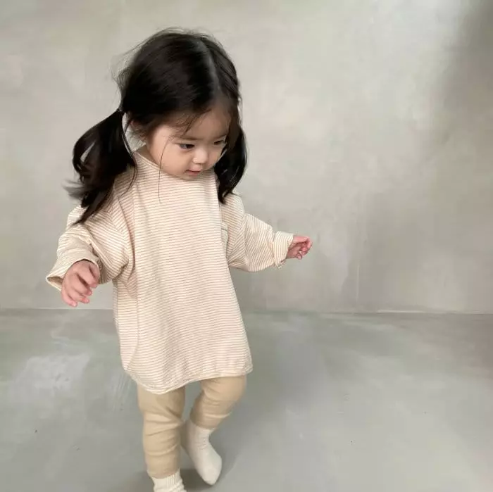 Bella Bambina - Korean Children Fashion - #kidzfashiontrend - Easy Deggi Piping Tee - 6