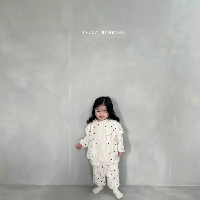 Bella Bambina - Korean Children Fashion - #littlefashionista - Dot Onui Pants Shirt Set - 11