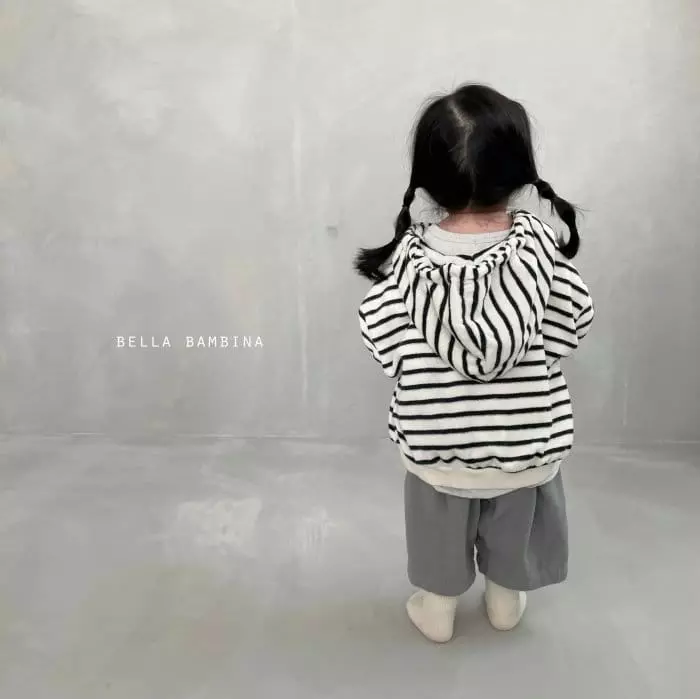 Bella Bambina - Korean Children Fashion - #littlefashionista - Crong Stripes Hoody Zip-up - 5