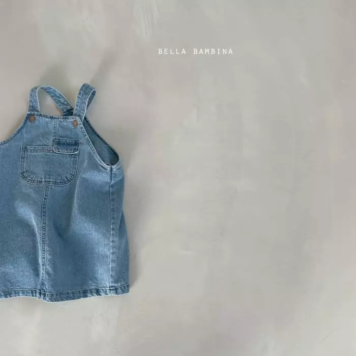 Bella Bambina - Korean Children Fashion - #magicofchildhood - Molly Denim Dungarees One-piece