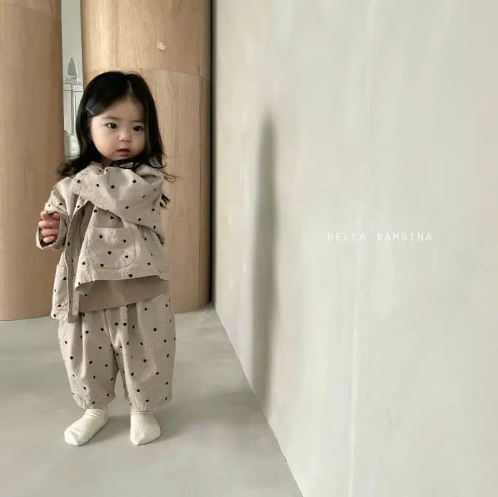 Bella Bambina - Korean Children Fashion - #magicofchildhood - Dot Onui Pants Shirt Set - 12