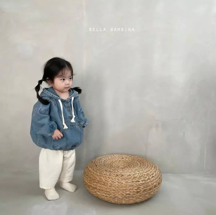 Bella Bambina - Korean Children Fashion - #magicofchildhood - Mono Denim Anorak Hoody - 7