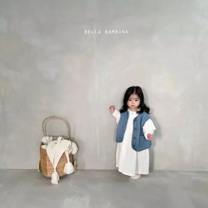 Bella Bambina - Korean Children Fashion - #littlefashionista - Bell Denim Vest - 4