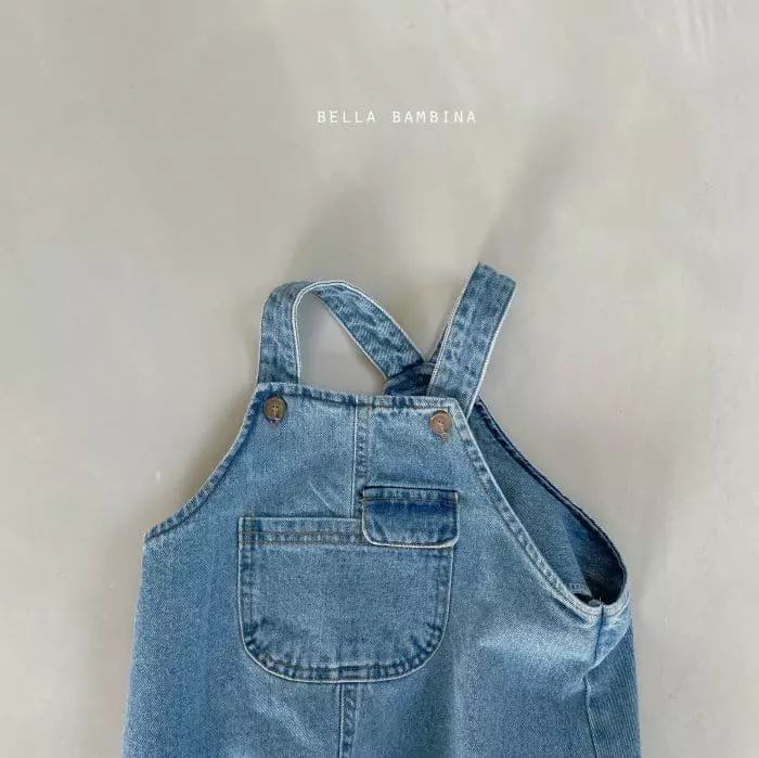 Bella Bambina - Korean Children Fashion - #minifashionista - Molly Denim Dungarees One-piece - 2