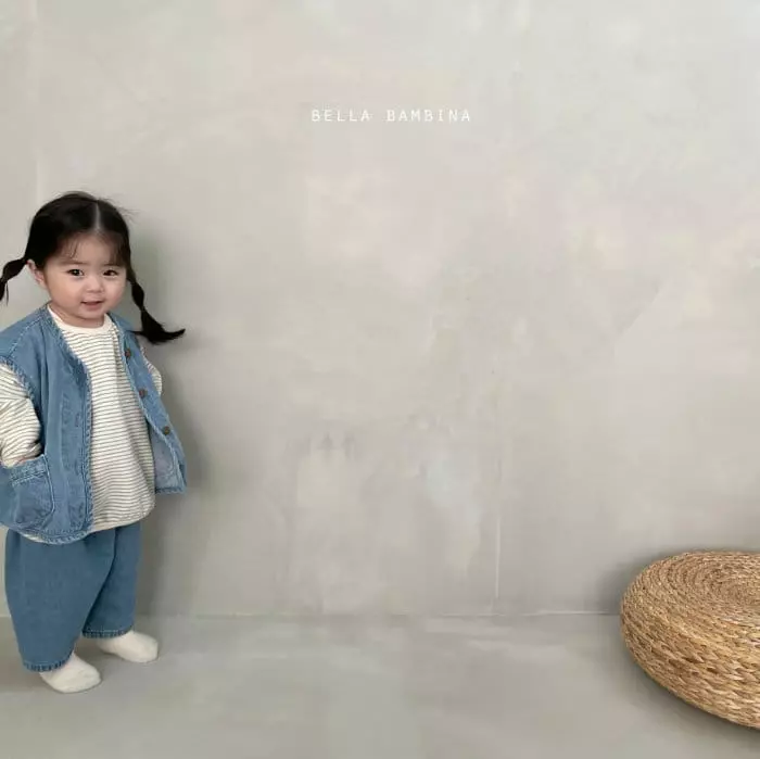Bella Bambina - Korean Children Fashion - #minifashionista - Bell Denim Vest - 5