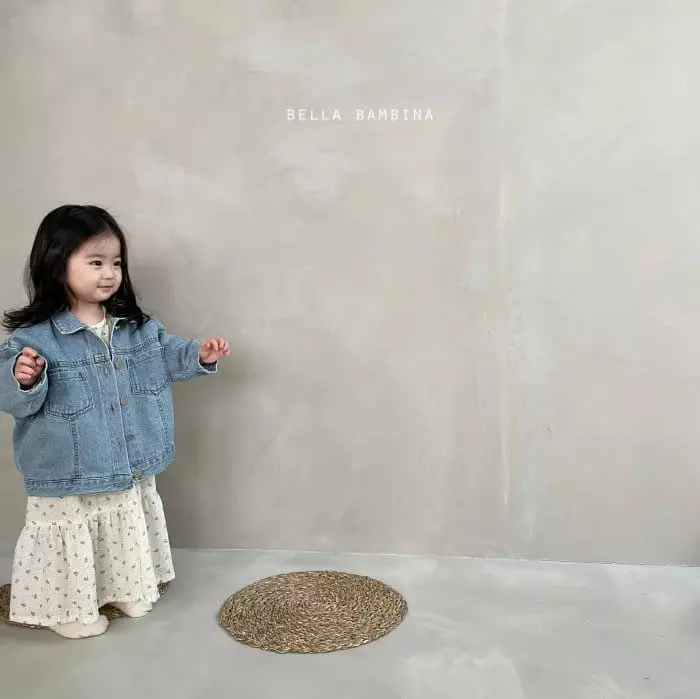 Bella Bambina - Korean Children Fashion - #prettylittlegirls - Stand Denim Jacket - 10