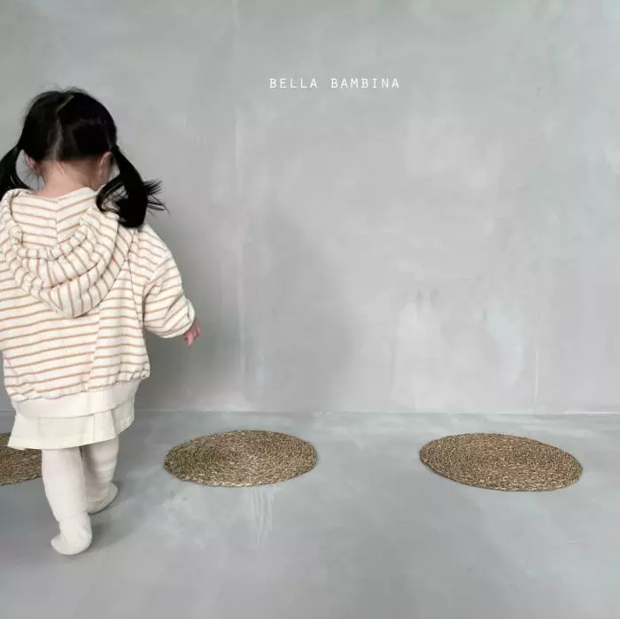 Bella Bambina - Korean Children Fashion - #prettylittlegirls - Crong Stripes Hoody Zip-up - 8