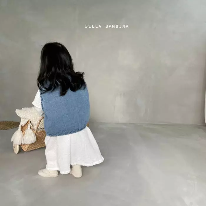 Bella Bambina - Korean Children Fashion - #prettylittlegirls - Bell Denim Vest - 6
