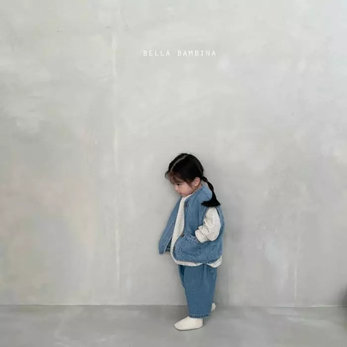 Bella Bambina - Korean Children Fashion - #stylishchildhood - Bell Denim Vest - 9