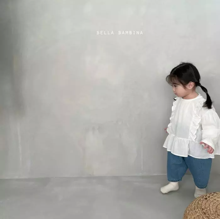 Bella Bambina - Korean Children Fashion - #stylishchildhood - Roet Frill Blouse - 6