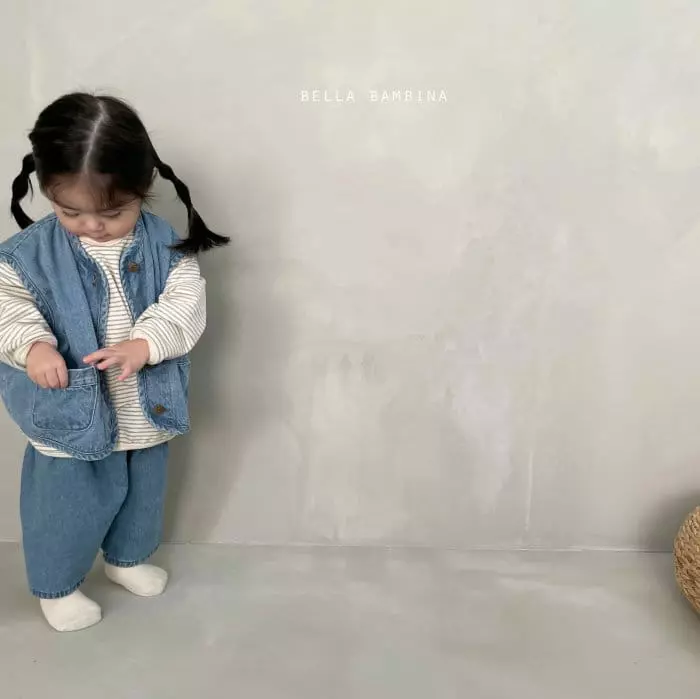 Bella Bambina - Korean Children Fashion - #todddlerfashion - Bell Denim Vest - 7