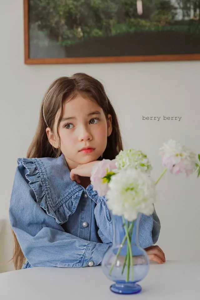 Berry Berry - Korean Children Fashion - #childofig - Denim Shirt