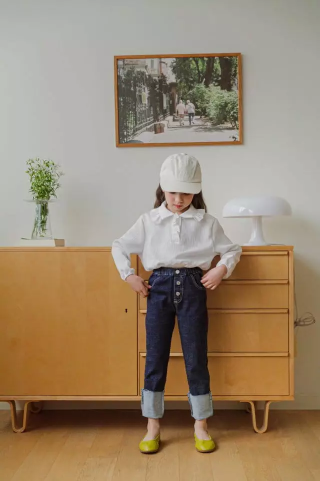 Berry Berry - Korean Children Fashion - #designkidswear - Roll Up Jeans - 6