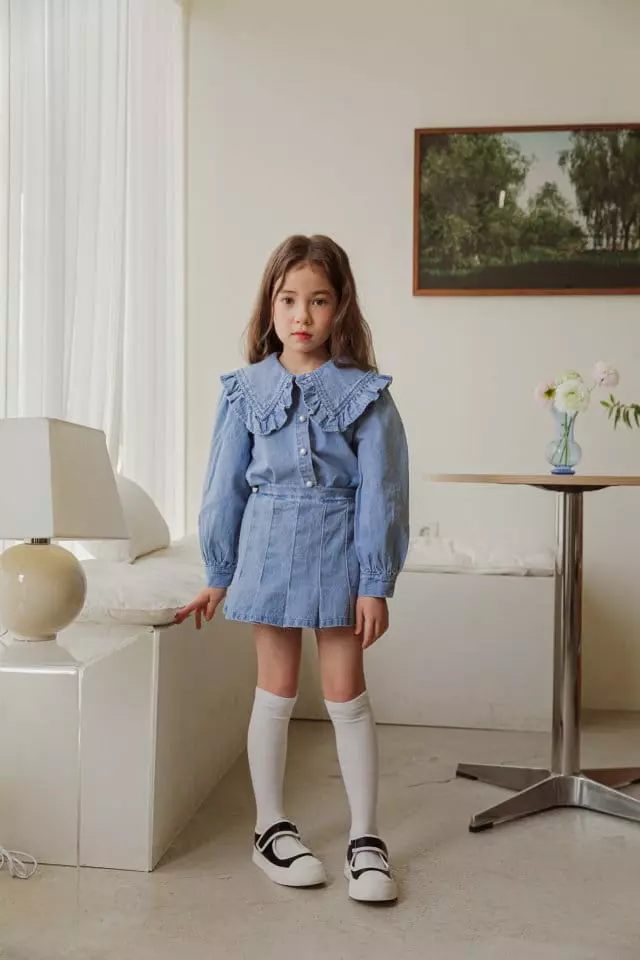 Berry Berry - Korean Children Fashion - #designkidswear - Denim Shirt - 3