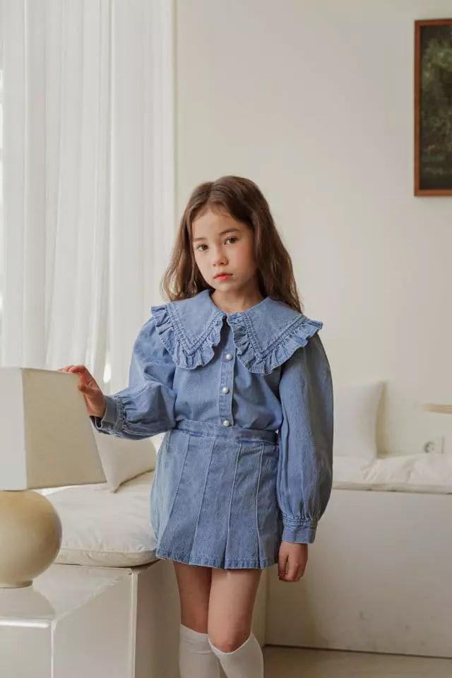 Berry Berry - Korean Children Fashion - #kidsstore - Denim Shirt - 7