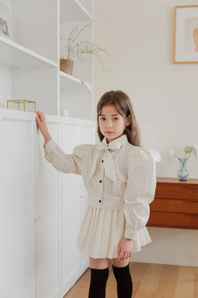Berry Berry - Korean Children Fashion - #kidzfashiontrend - Tie Blouse