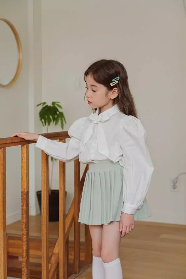 Berry Berry - Korean Children Fashion - #littlefashionista - Tie Blouse - 4