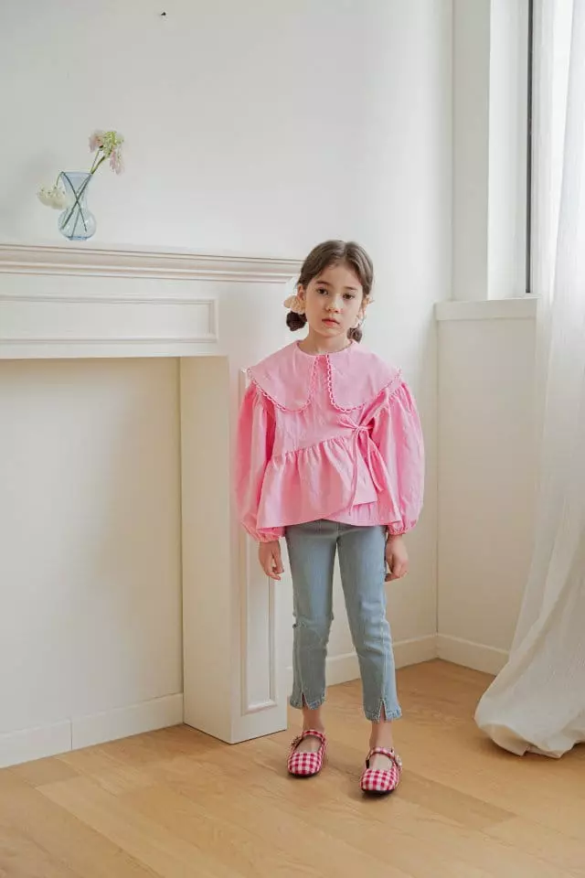 Berry Berry - Korean Children Fashion - #minifashionista - Wrap Blouse - 3