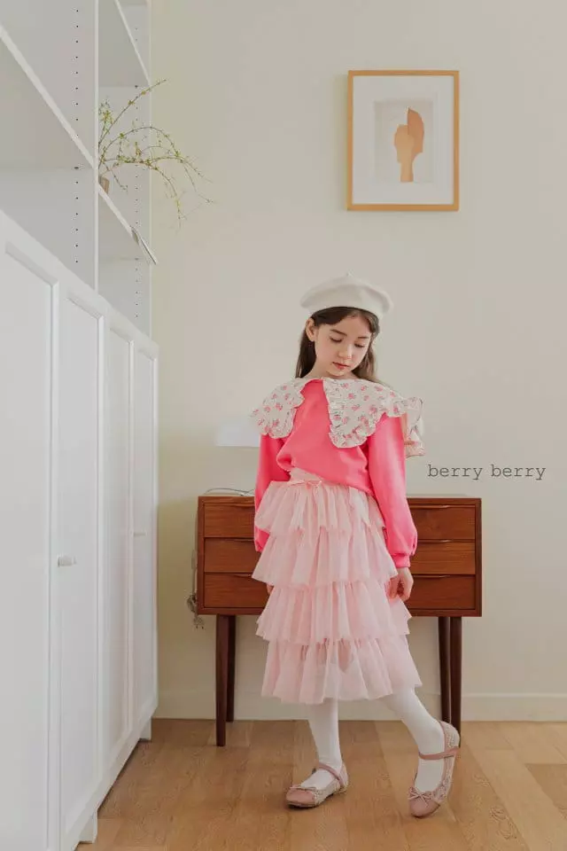 Berry Berry - Korean Children Fashion - #minifashionista - Flower Sweatshirt - 3