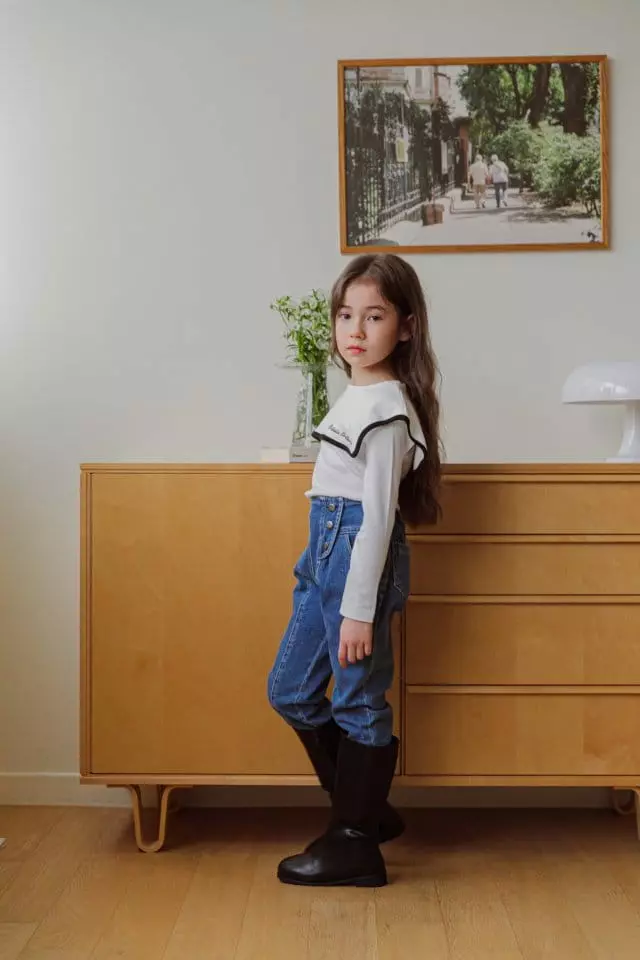 Berry Berry - Korean Children Fashion - #prettylittlegirls - Big Collar Tee