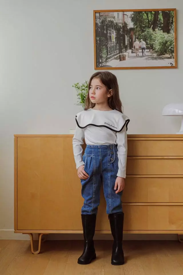Berry Berry - Korean Children Fashion - #todddlerfashion - Big Collar Tee - 2