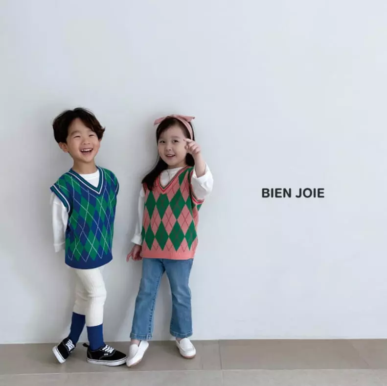 Bien Joie - Korean Children Fashion - #childrensboutique - Poly Knit Vest - 8