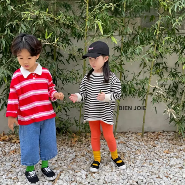 Bien Joie - Korean Children Fashion - #childrensboutique - Biz Collar Tee - 5
