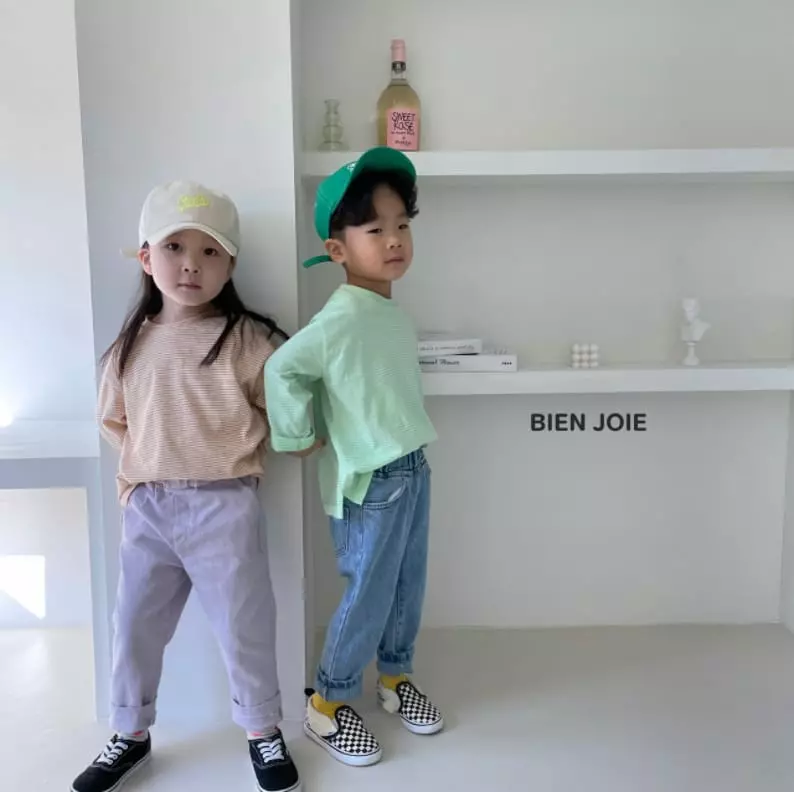 Bien Joie - Korean Children Fashion - #childofig - Morning Stripes Tee - 4