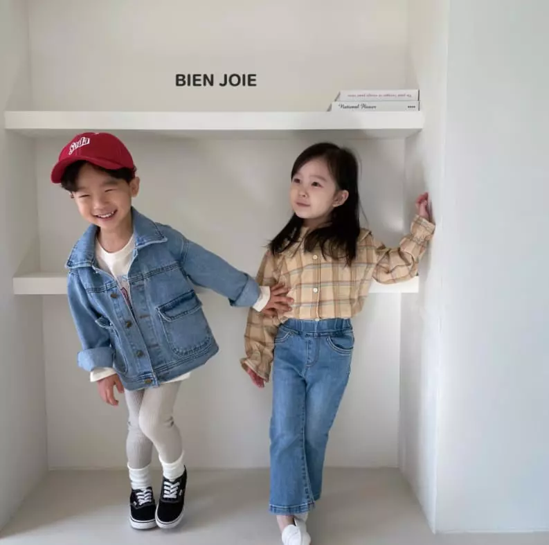 Bien Joie - Korean Children Fashion - #designkidswear - Tam Tam Denim Jacket - 5