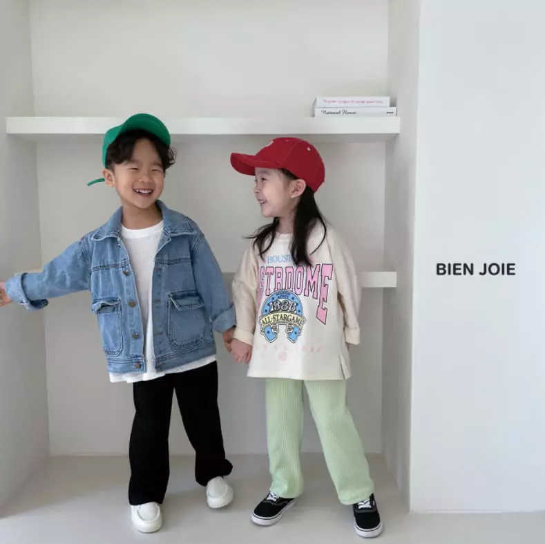 Bien Joie - Korean Children Fashion - #fashionkids - Tam Tam Denim Jacket - 7