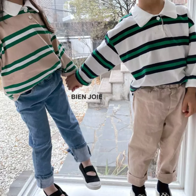 Bien Joie - Korean Children Fashion - #fashionkids - Biz Collar Tee - 8