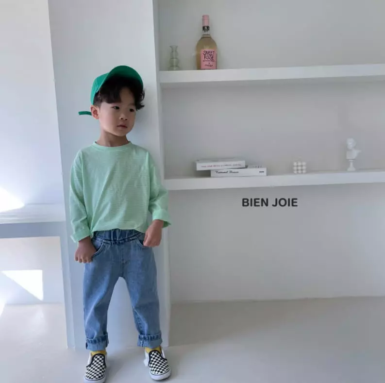 Bien Joie - Korean Children Fashion - #fashionkids - Morning Stripes Tee - 7