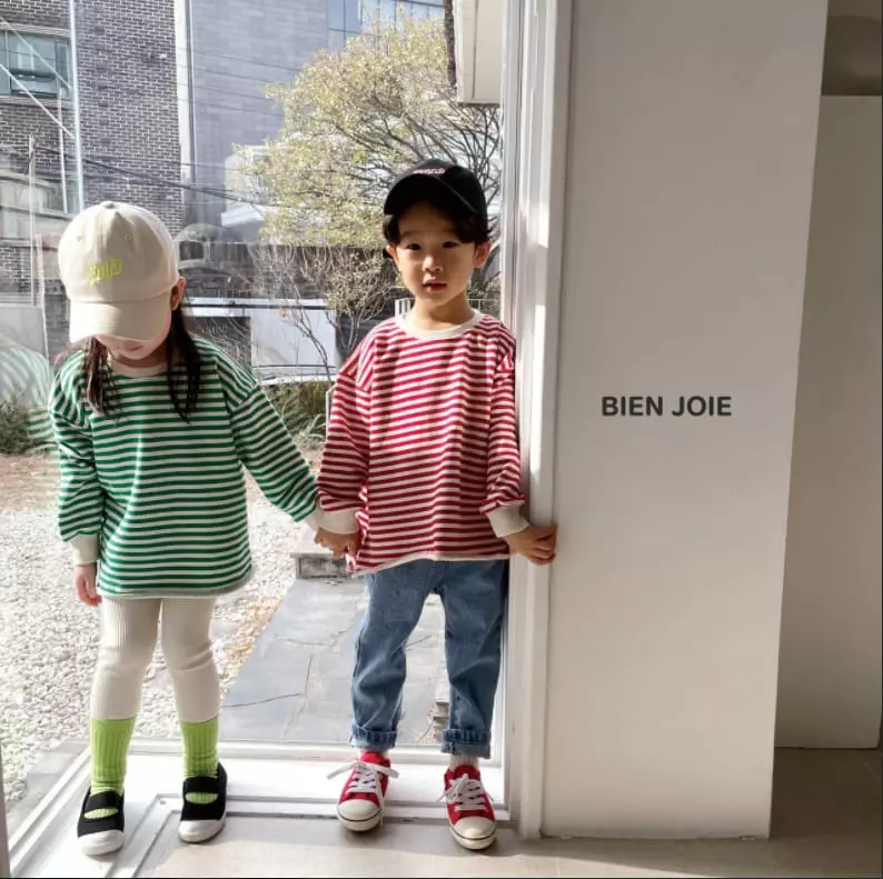 Bien Joie - Korean Children Fashion - #fashionkids - Pico Stripes Tee - 6