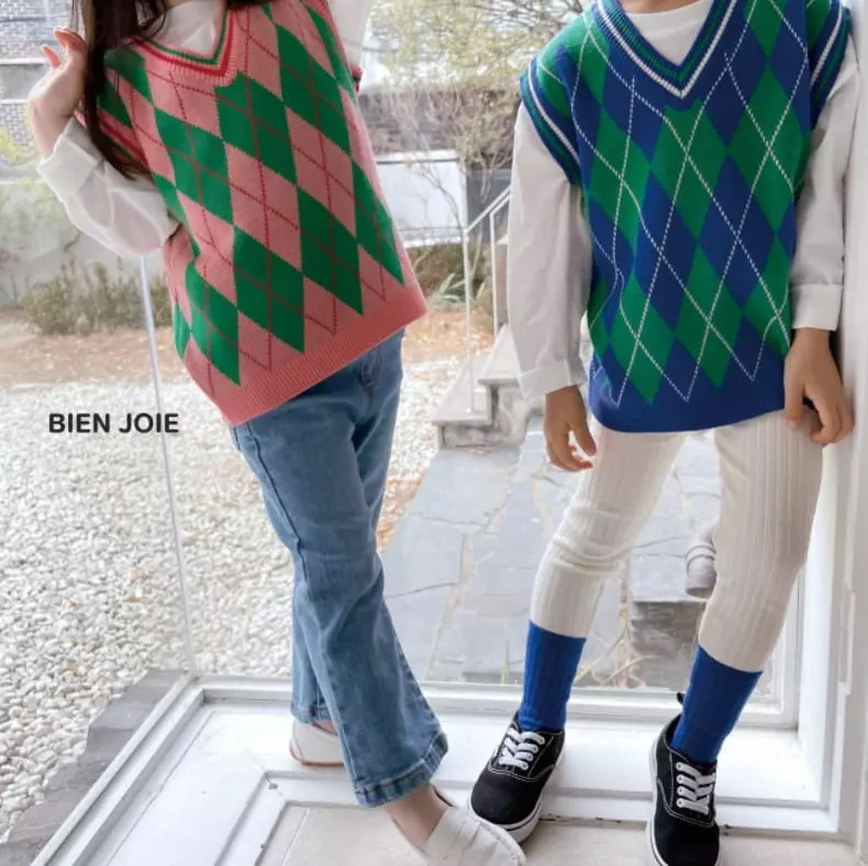Bien Joie - Korean Children Fashion - #kidsshorts - Poly Knit Vest - 12