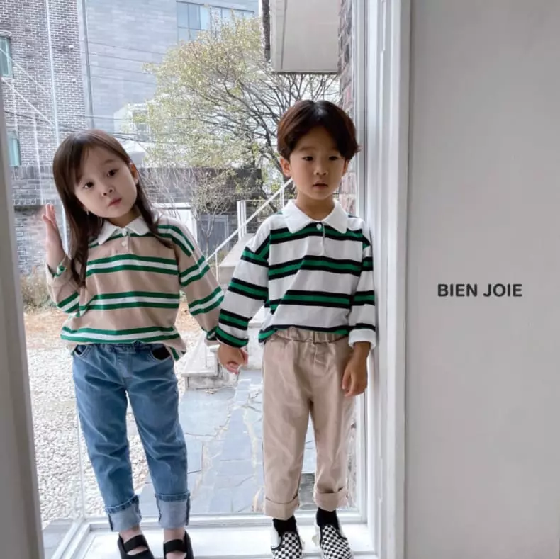 Bien Joie - Korean Children Fashion - #kidsshorts - Biz Collar Tee - 9