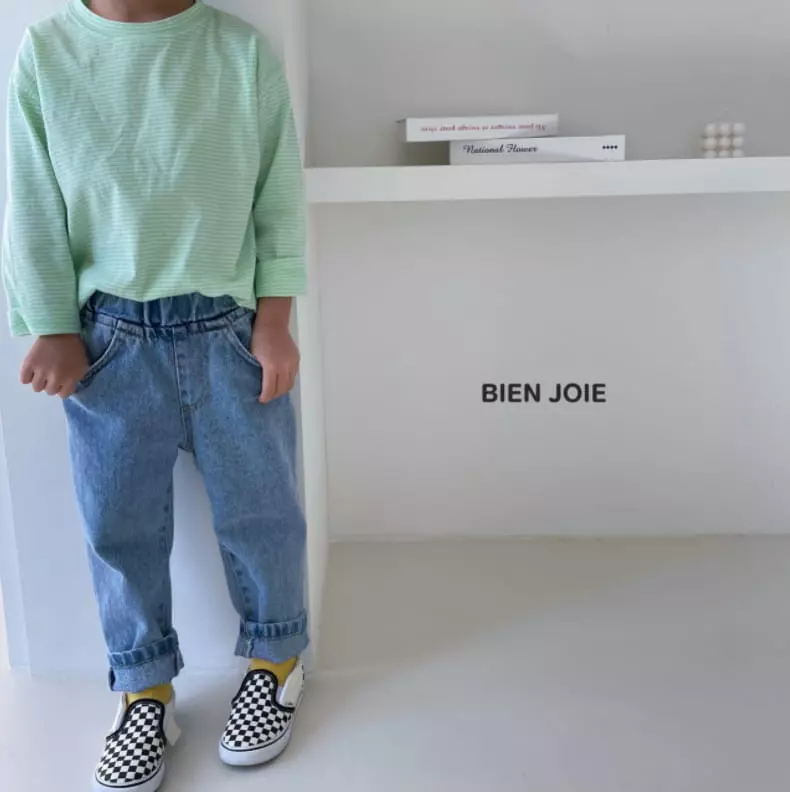 Bien Joie - Korean Children Fashion - #kidsshorts - Morning Stripes Tee - 8