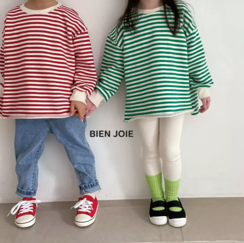 Bien Joie - Korean Children Fashion - #kidsshorts - Pico Stripes Tee - 7