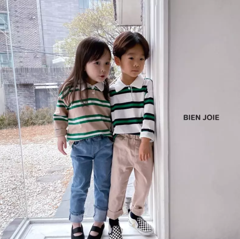 Bien Joie - Korean Children Fashion - #kidsstore - Biz Collar Tee - 10