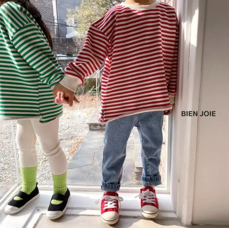 Bien Joie - Korean Children Fashion - #kidsstore - Pico Stripes Tee - 8