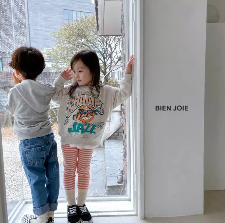 Bien Joie - Korean Children Fashion - #kidsstore - Issue Stripes Leggings - 7