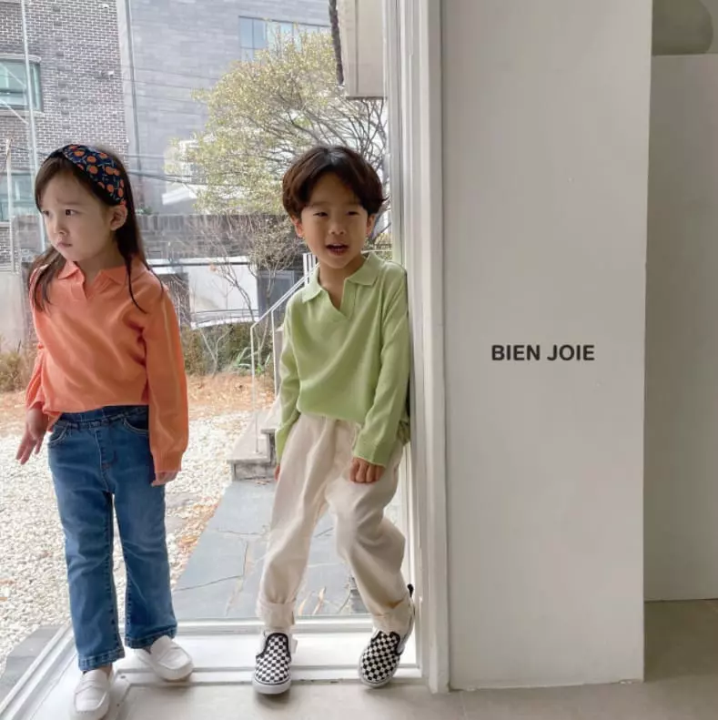 Bien Joie - Korean Children Fashion - #kidzfashiontrend - Route Knit Tee